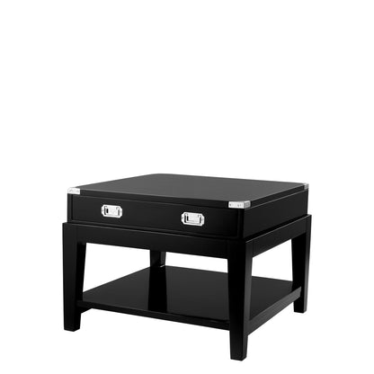 Oak Wooden Side Table Military | Cabothousefurniture.com