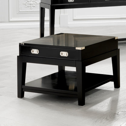 Oak Wooden Side Table Military | Cabothousefurniture.com
