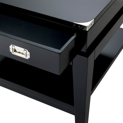 Oak Wooden Side Table Military | Cabothousefurniture.com
