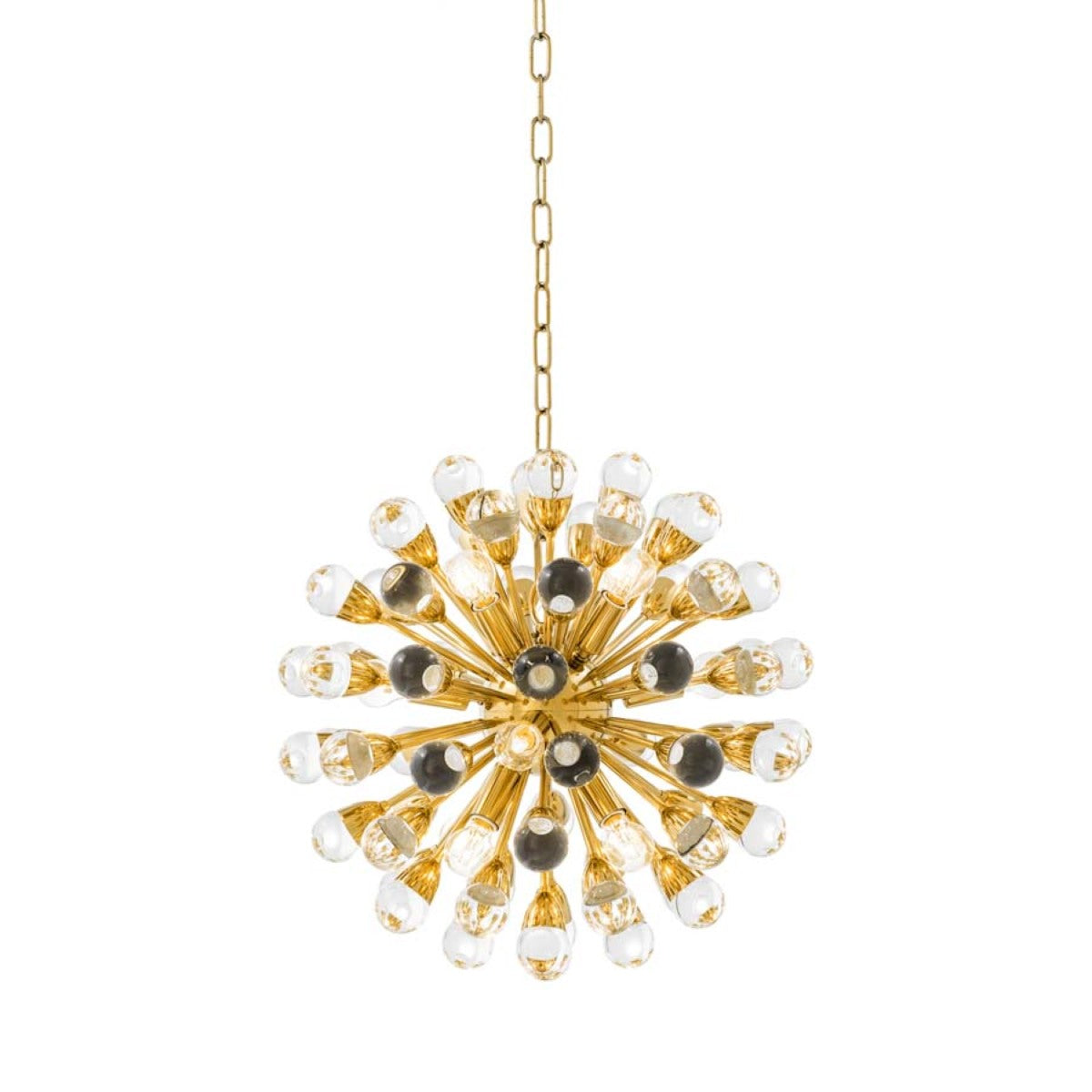 Brass Calypso Sputnik Chandelier Anto | Cabothousefurniture.com