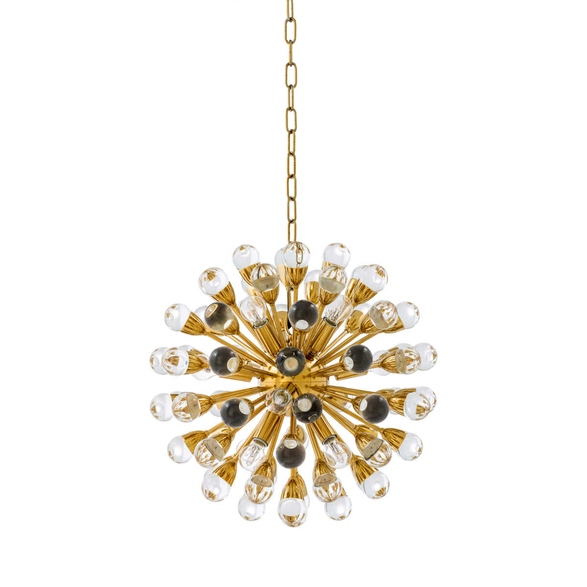 Brass Calypso Sputnik Chandelier Anto | Cabothousefurniture.com