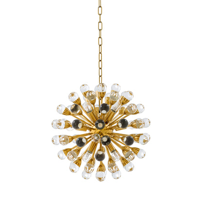 Brass Calypso Sputnik Chandelier Anto | Cabothousefurniture.com