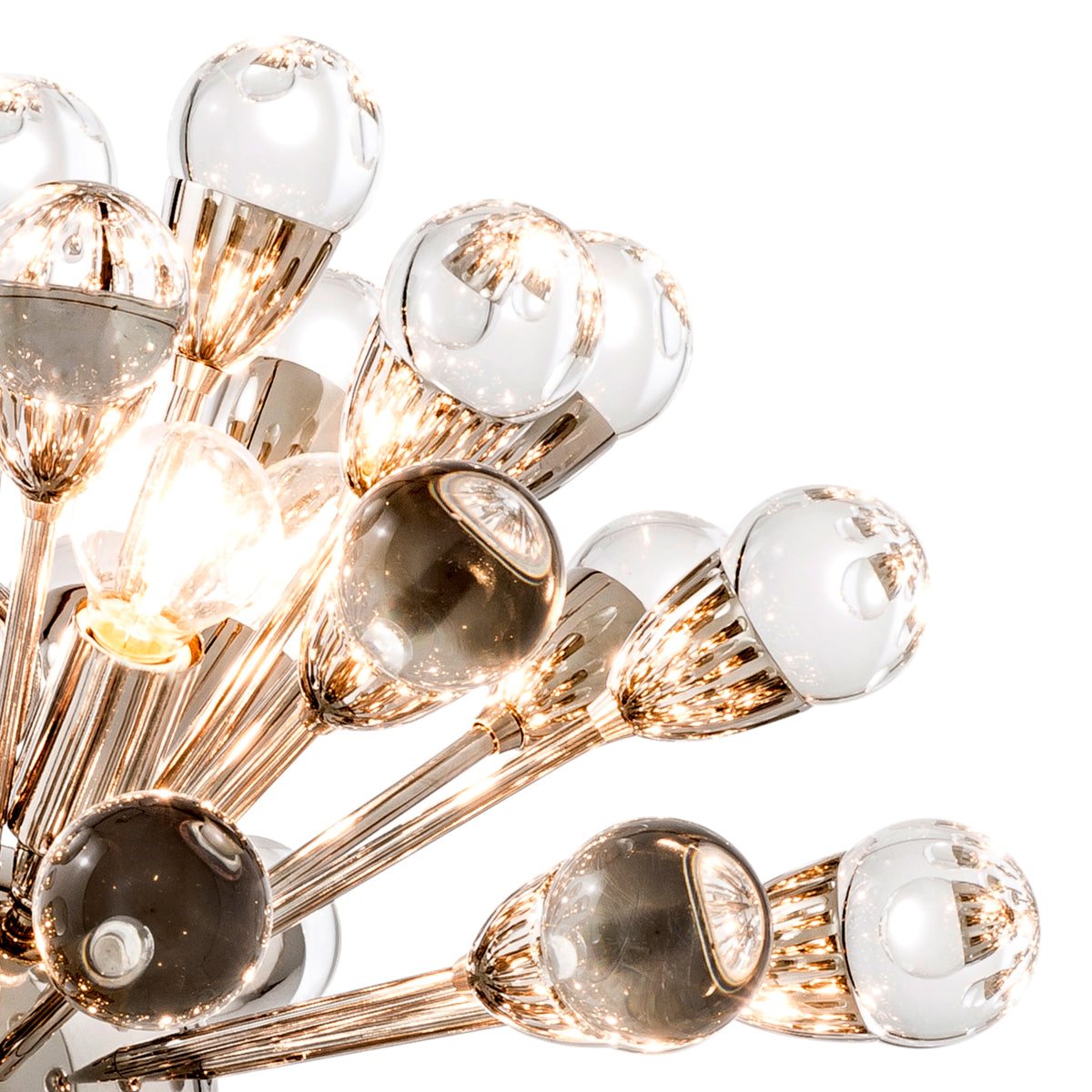 Clear Glass Sputnik Chandelier Anto | Cabothousefurniture.com