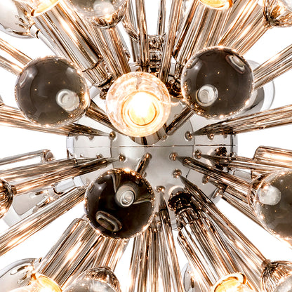 Clear Glass Sputnik Chandelier Anto | Cabothousefurniture.com