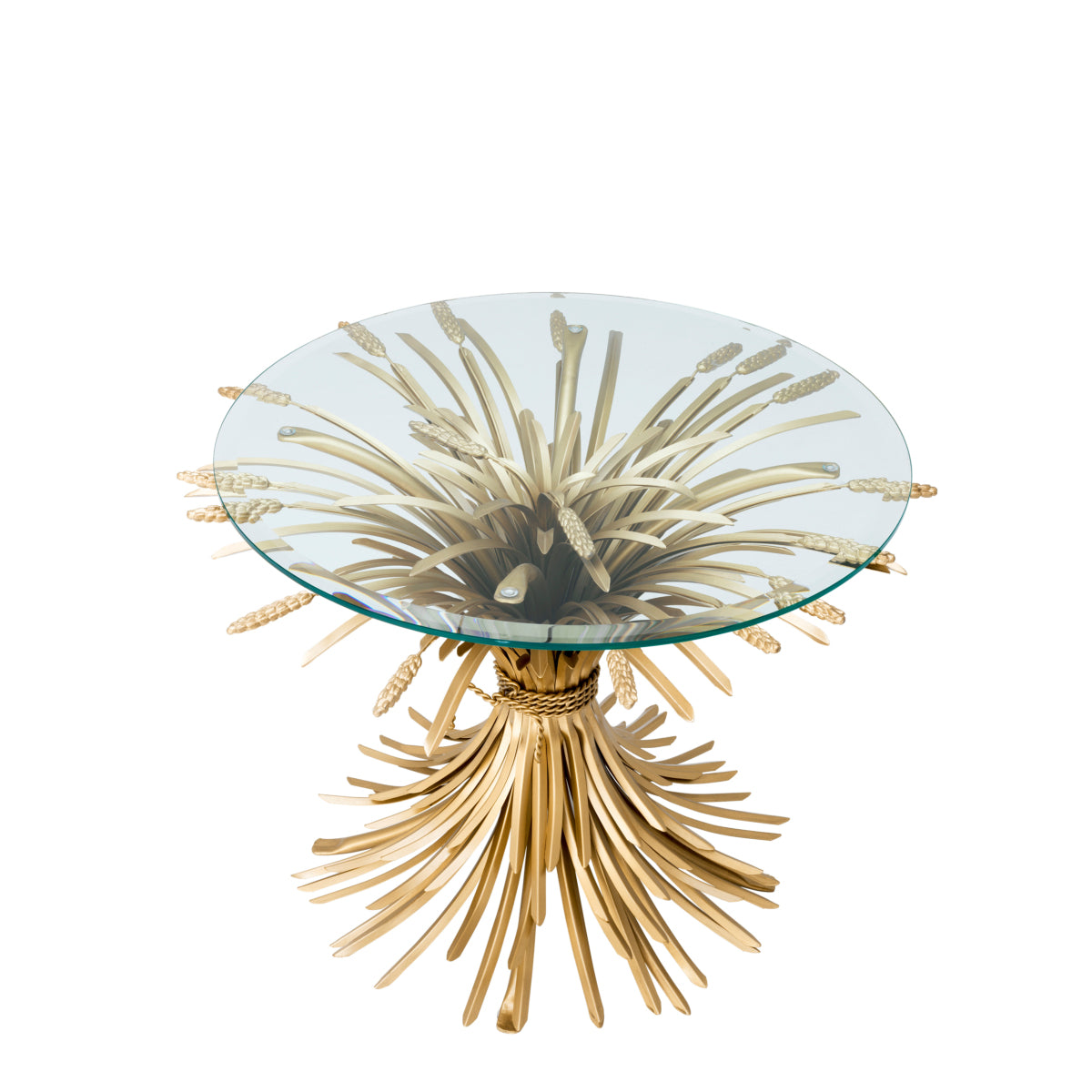 Sheaf Wheat Side Table Bonheur M | Cabothousefurniture.com
