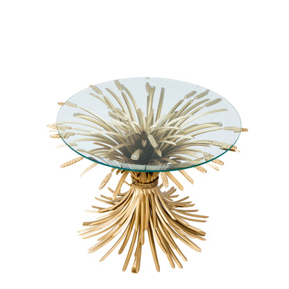 Sheaf Wheat Side Table Bonheur M | Cabothousefurniture.com