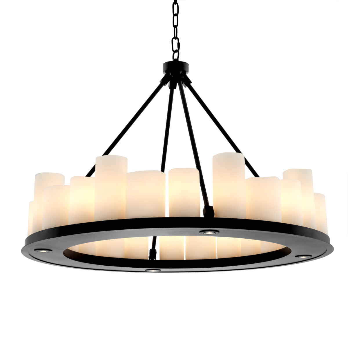 Black Candle Chandelier Commodore | Cabothousefurniture.com