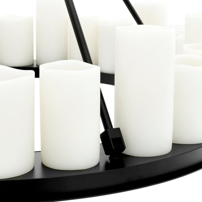 Black Candle Chandelier Commodore | Cabothousefurniture.com