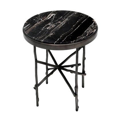 Round Marble Side Table Tomasso | Cabothousefurniture.com