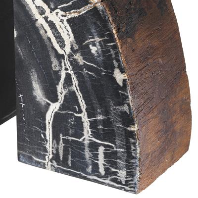 Petrified Wood Bookends (2) Opia | Cabothousefurniture.com