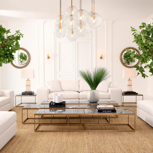 Marble Top Side Table La Quinta | Cabothousefurniture.com
