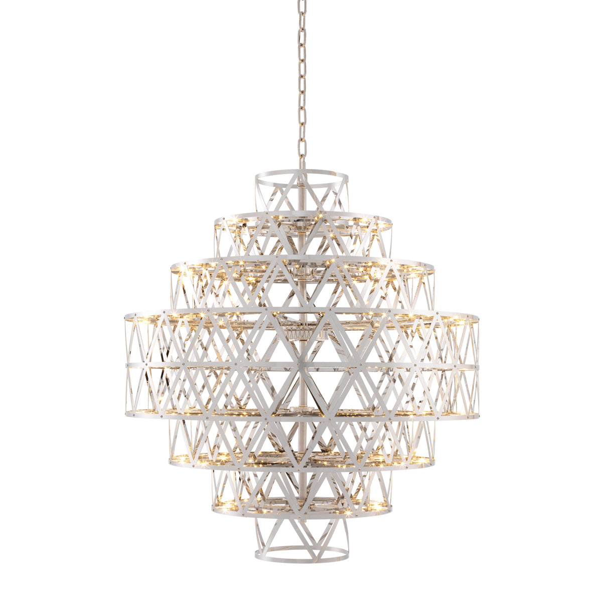 Metal Geometric Chandelier Clinton | Cabothousefurniture.com