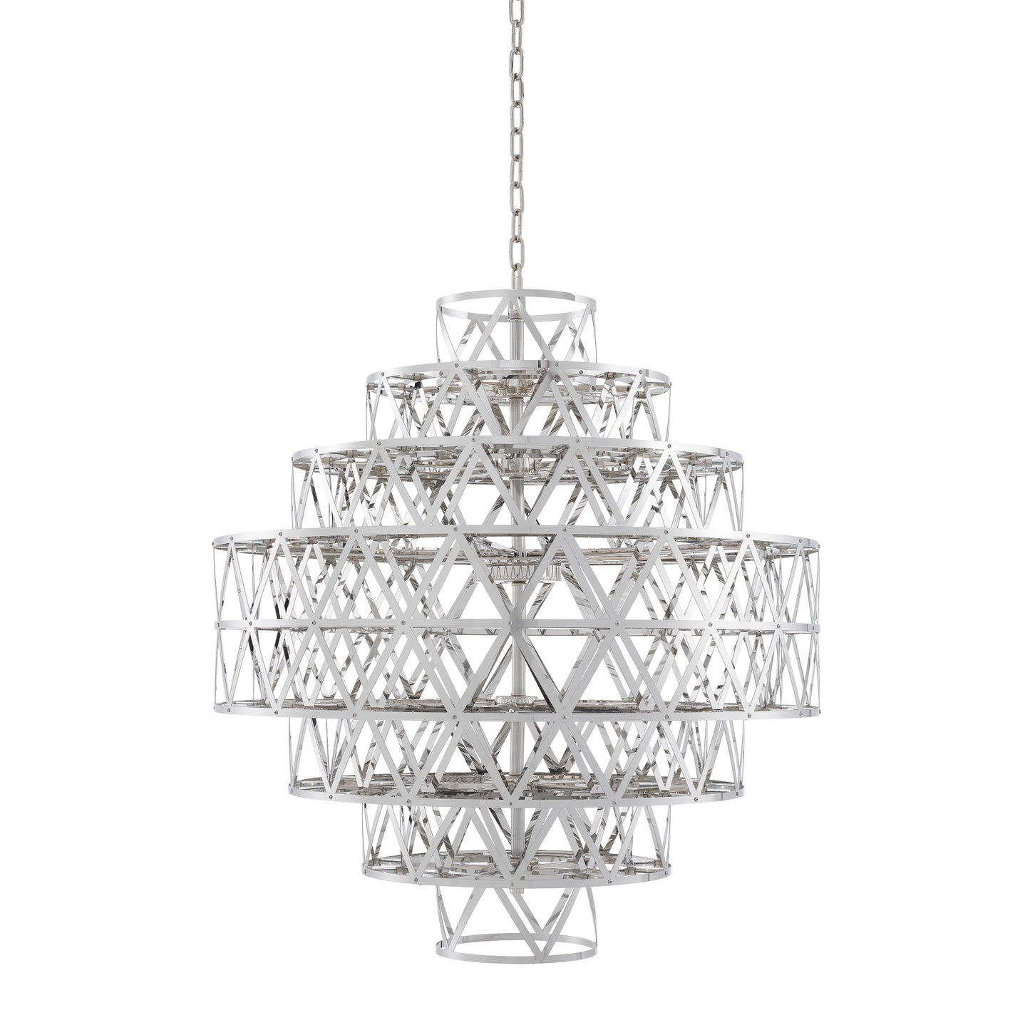 Metal Geometric Chandelier Clinton | Cabothousefurniture.com
