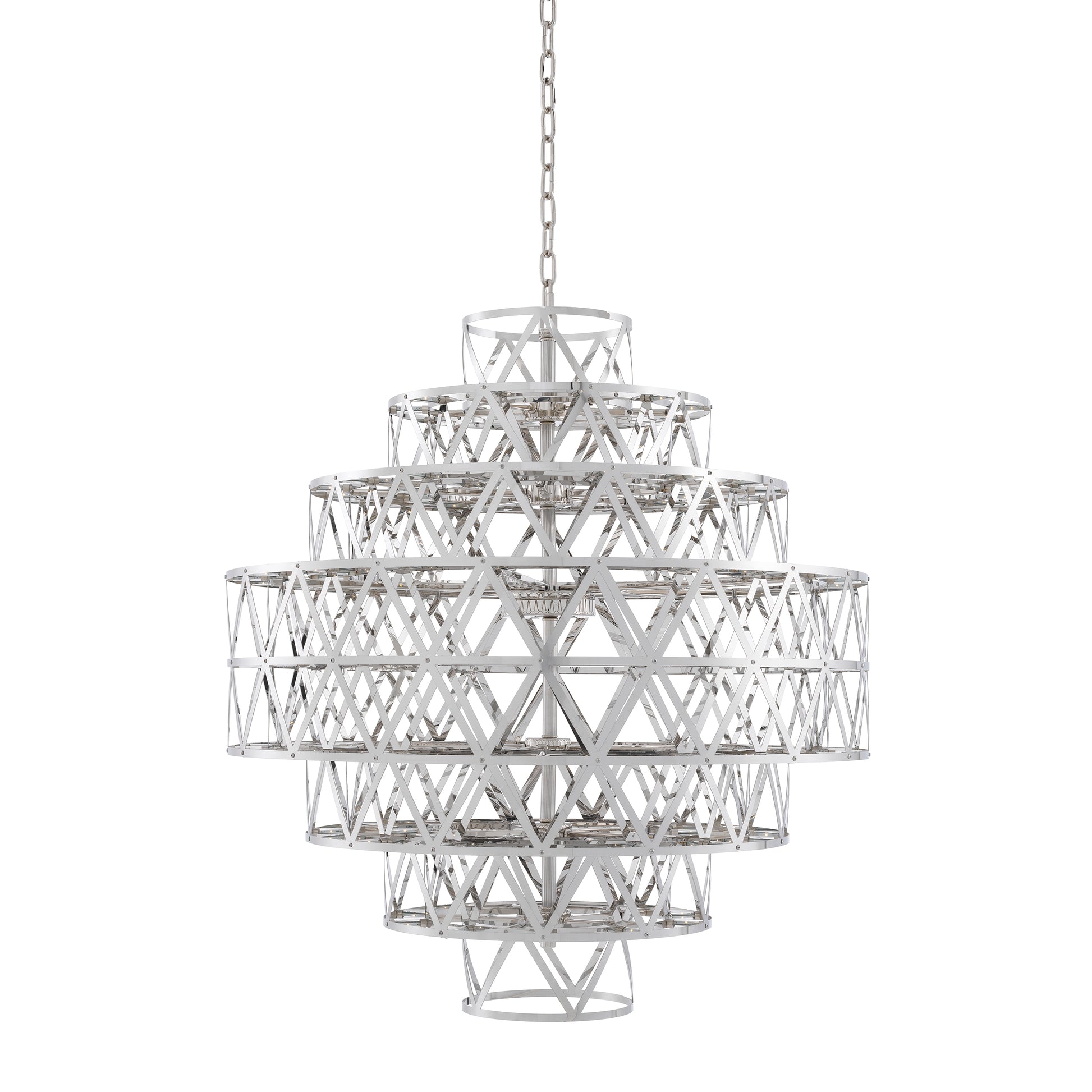 Metal Geometric Chandelier Clinton | Cabothousefurniture.com