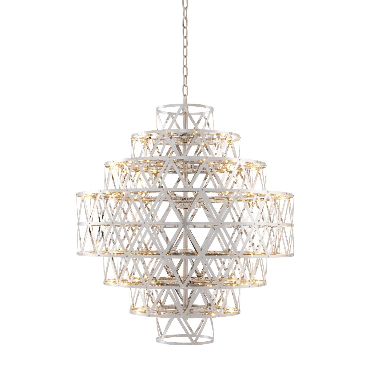 Metal Geometric Chandelier Clinton | Cabothousefurniture.com