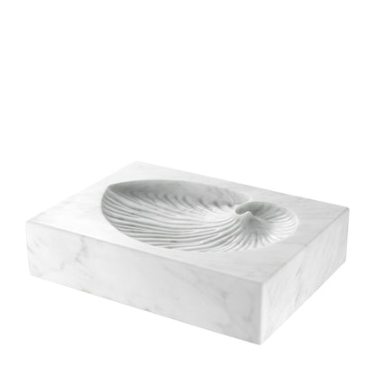 White Marble Object Conchiglia | Cabothousefurniture.com