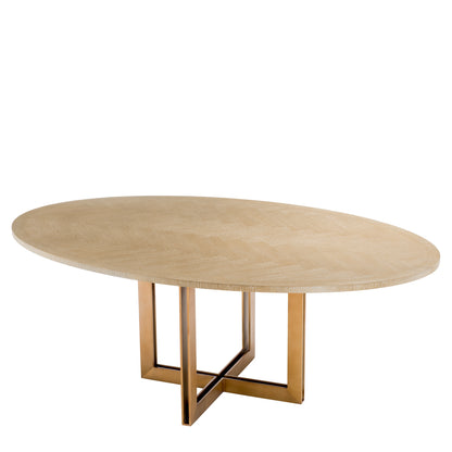 Oval Oak Dining Table Melchior | Cabothousefurniture.com