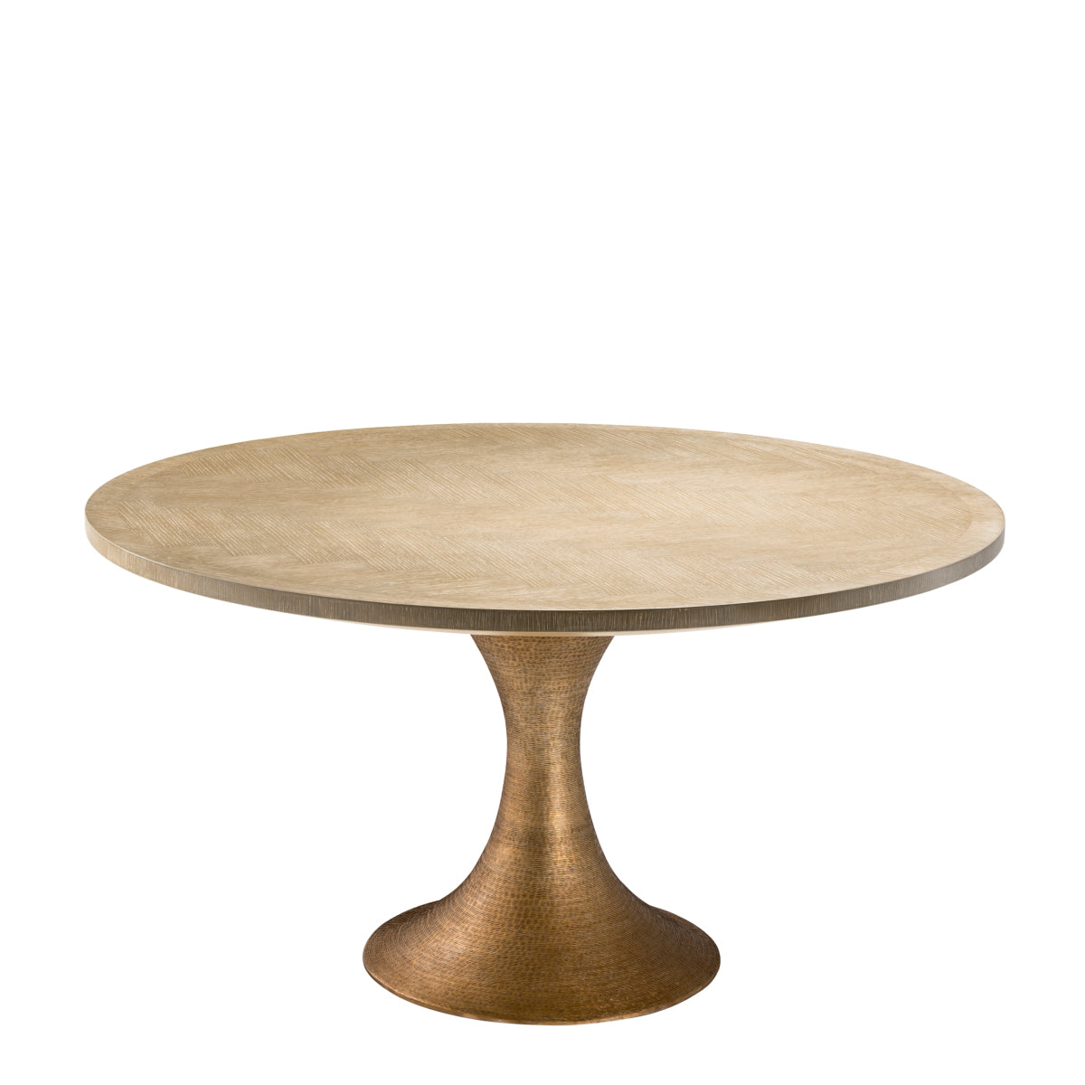Round Oak Dining Table Melchior | Cabothousefurniture.com
