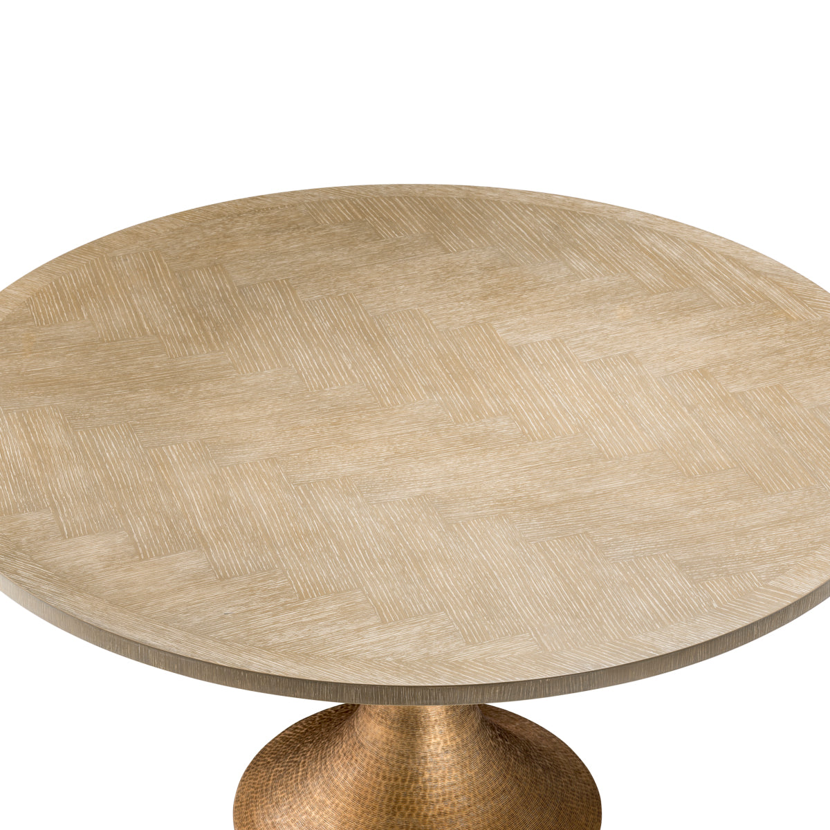 Round Oak Dining Table Melchior | Cabothousefurniture.com