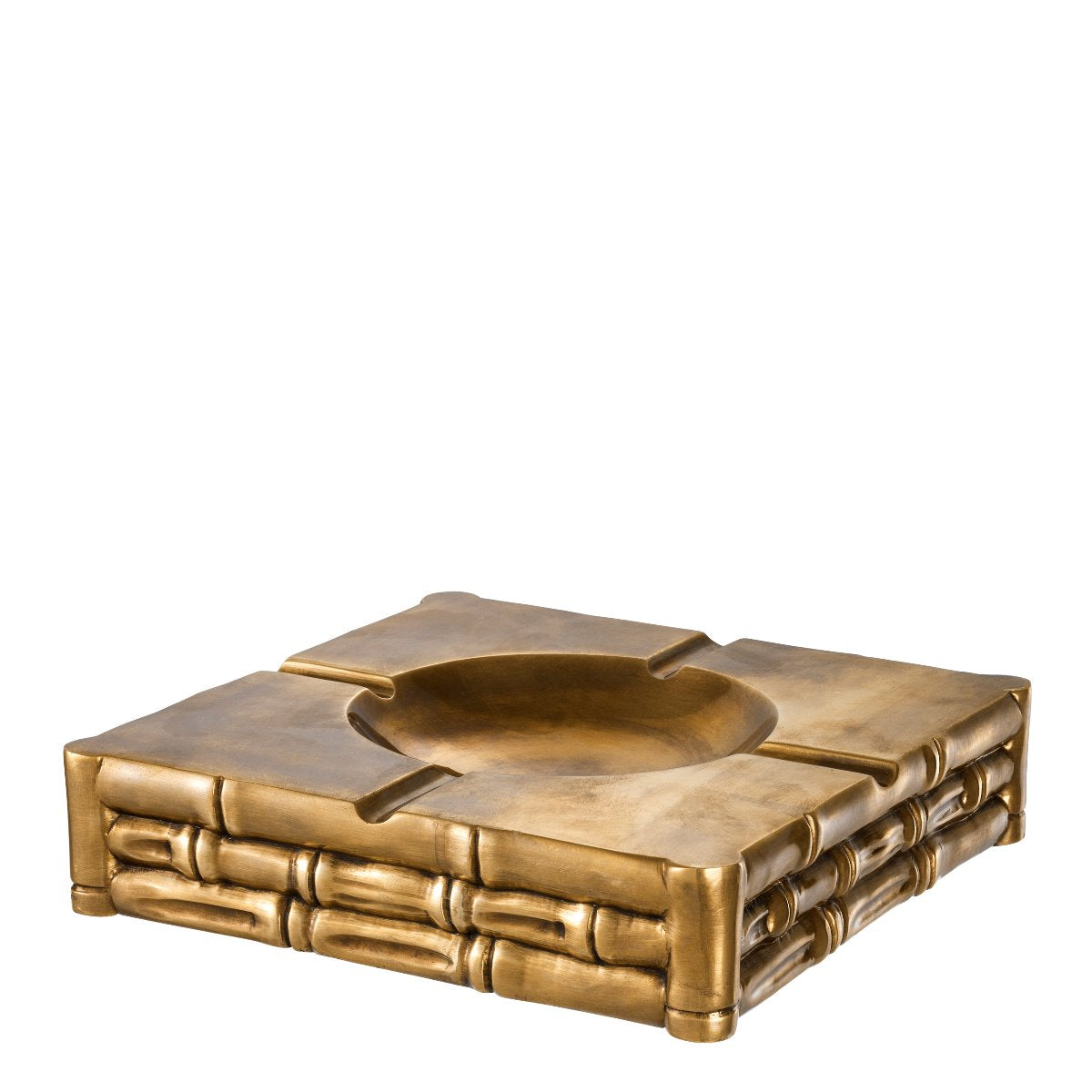 Vintage Finish Ashtray Bamboo | Cabothousefurniture.com
