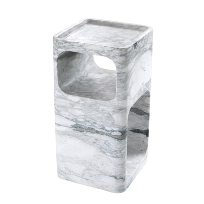Carved Stone Side Table Adler | Cabothousefurniture.com