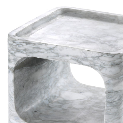 Carved Stone Side Table Adler | Cabothousefurniture.com