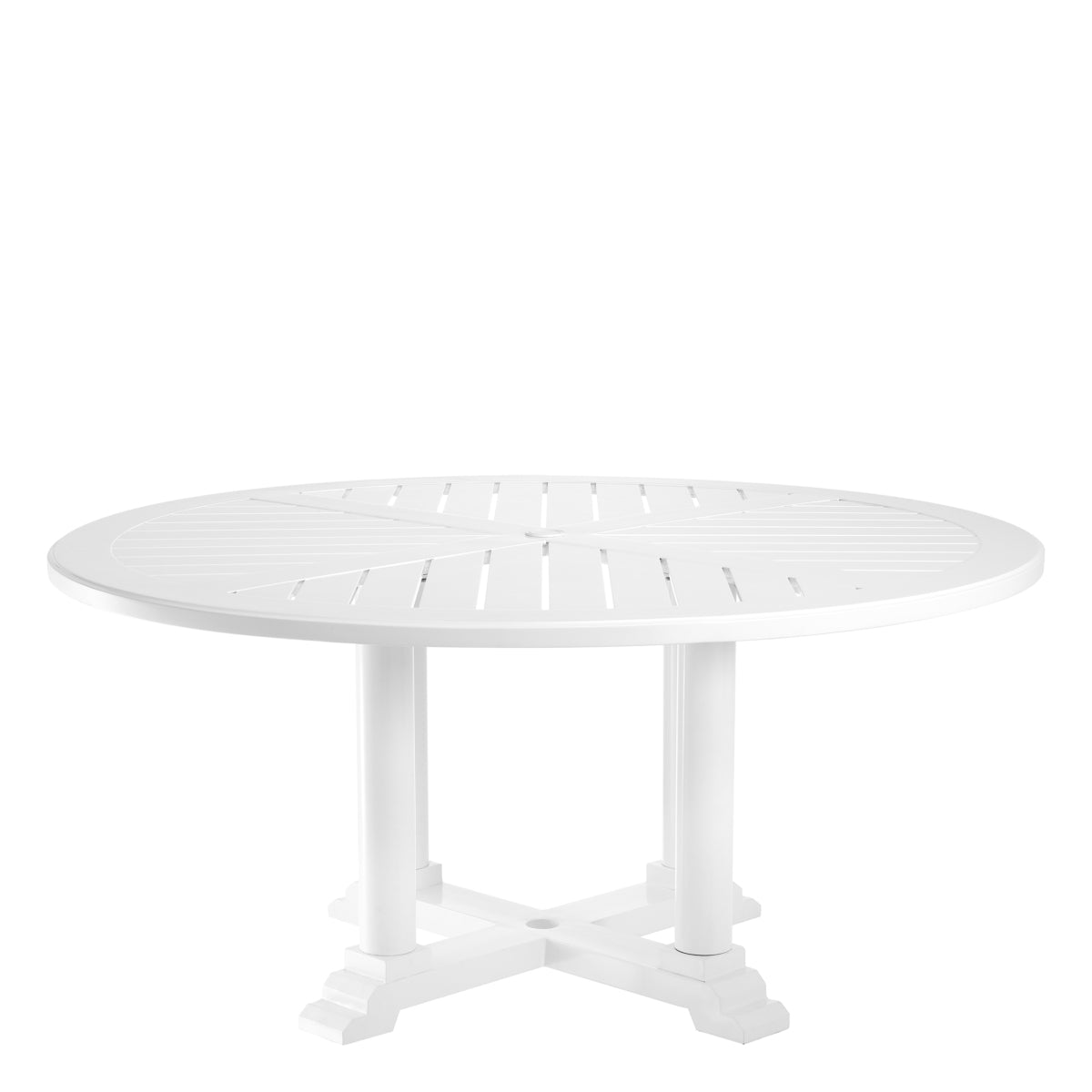 Round Outdoor Dining Table L Bell Rive | Cabothousefurniture.com