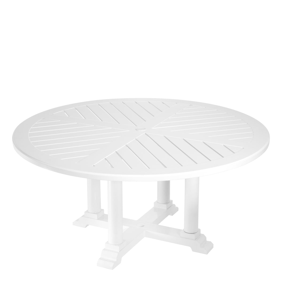 Round Outdoor Dining Table L Bell Rive | Cabothousefurniture.com