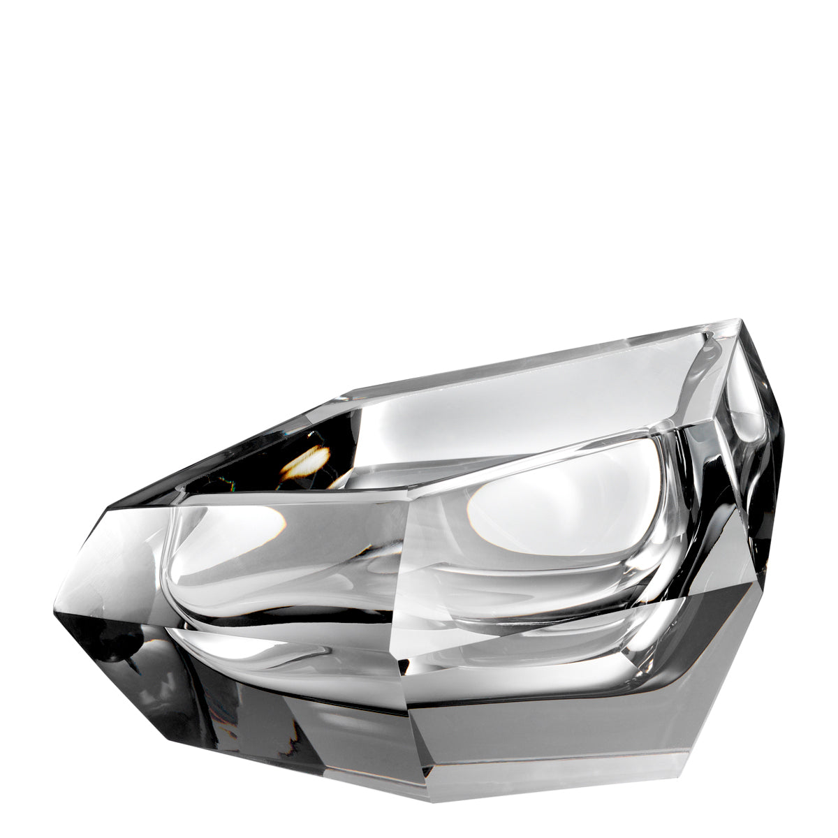 Gray Crystal Bowl Alma | Cabothousefurniture.com