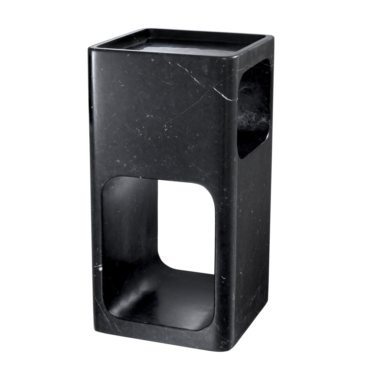 Carved Stone Side Table Adler | Cabothousefurniture.com