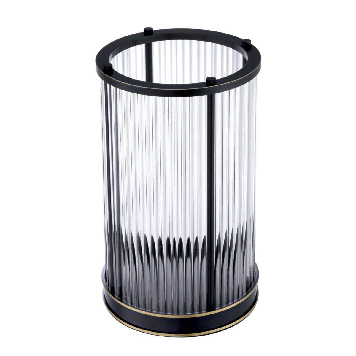 Bronze Cylindrical Glass Hurricane S Mayson | Cabothousefurniture.com