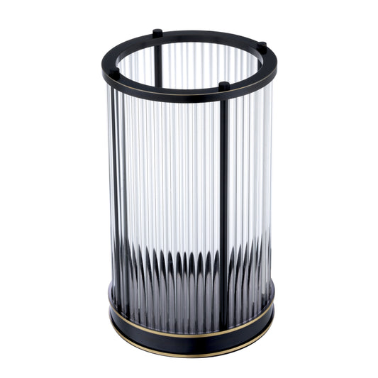 Bronze Cylindrical Glass Hurricane S Mayson | Cabothousefurniture.com