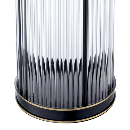 Bronze Cylindrical Glass Hurricane S Mayson | Cabothousefurniture.com