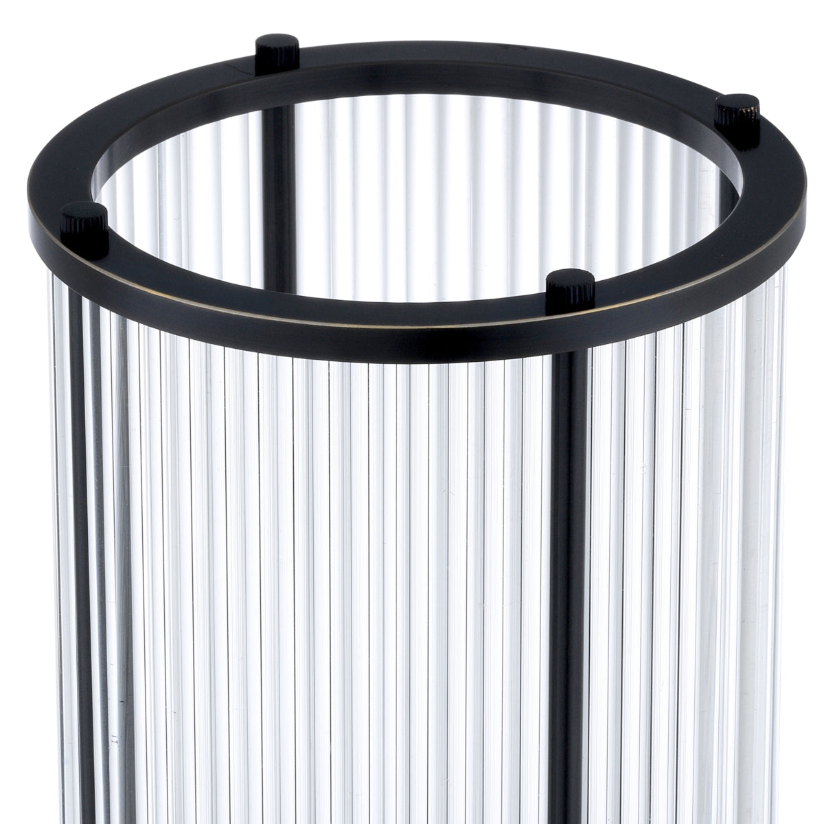 Bronze Cylindrical Glass Hurricane S Mayson | Cabothousefurniture.com