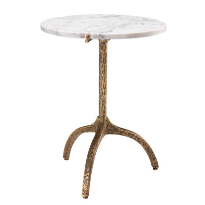 White Marble Side Table Cortina | Cabothousefurniture.com