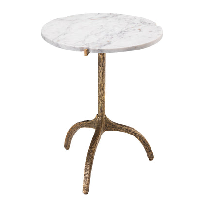 White Marble Side Table Cortina | Cabothousefurniture.com