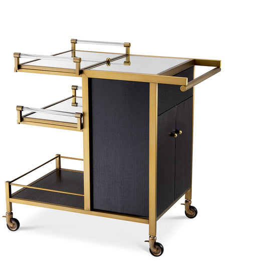 Black Oak Trolley Eiffel | Cabothousefurniture.com