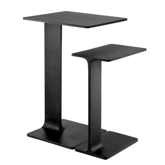Black Side Table Set (2) Smart | Cabothousefurniture.com
