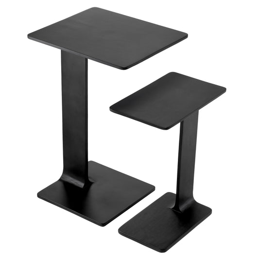 Black Side Table Set (2) Smart | Cabothousefurniture.com