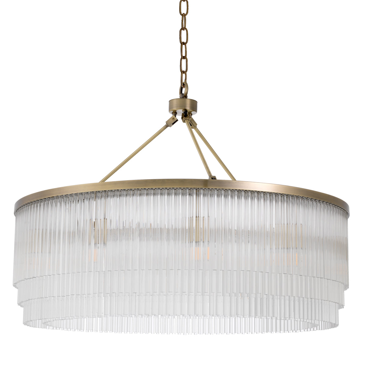 Glass Layered Chandelier L Hector