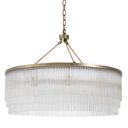 Glass Layered Chandelier L Hector