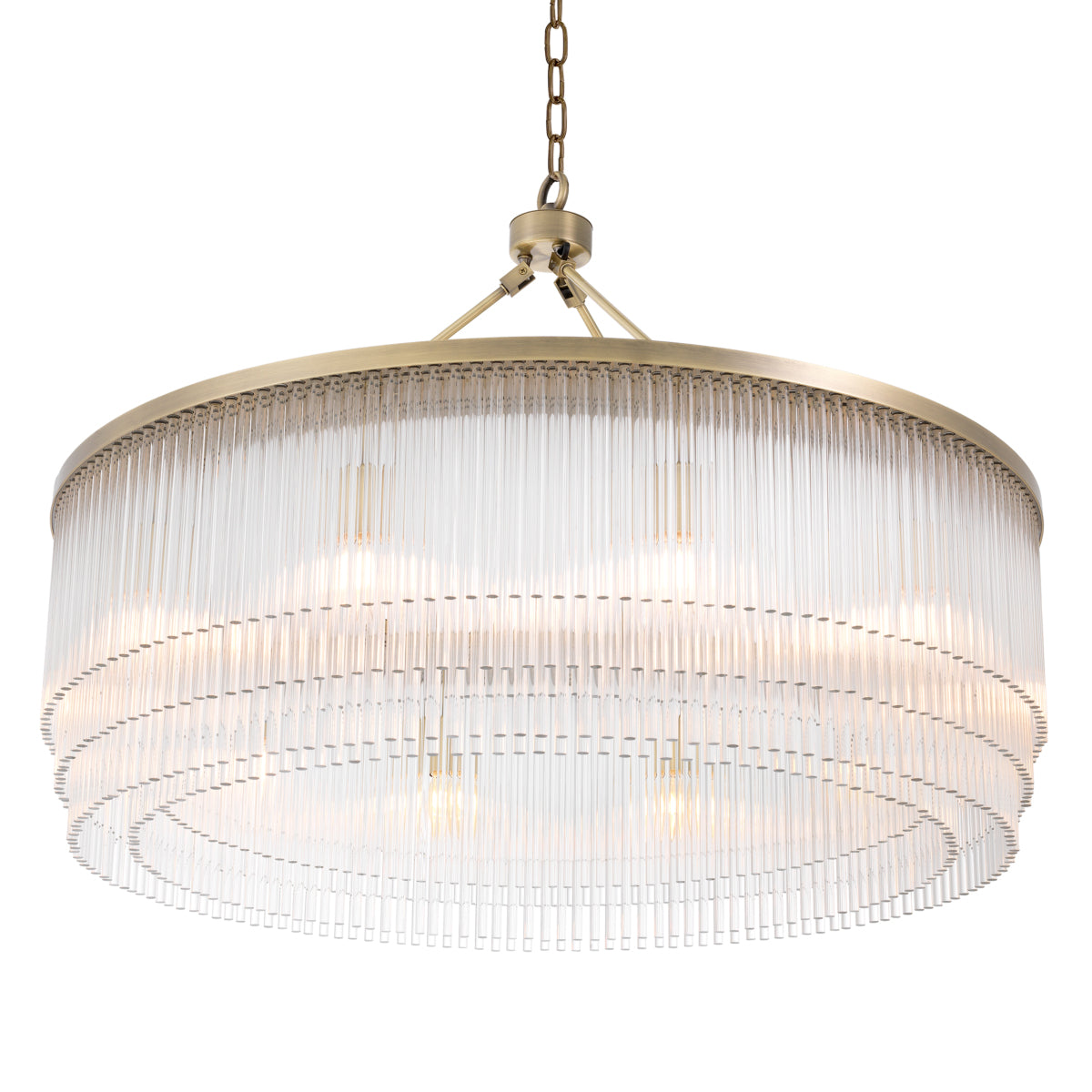 Glass Layered Chandelier L Hector