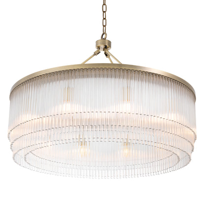Glass Layered Chandelier L Hector