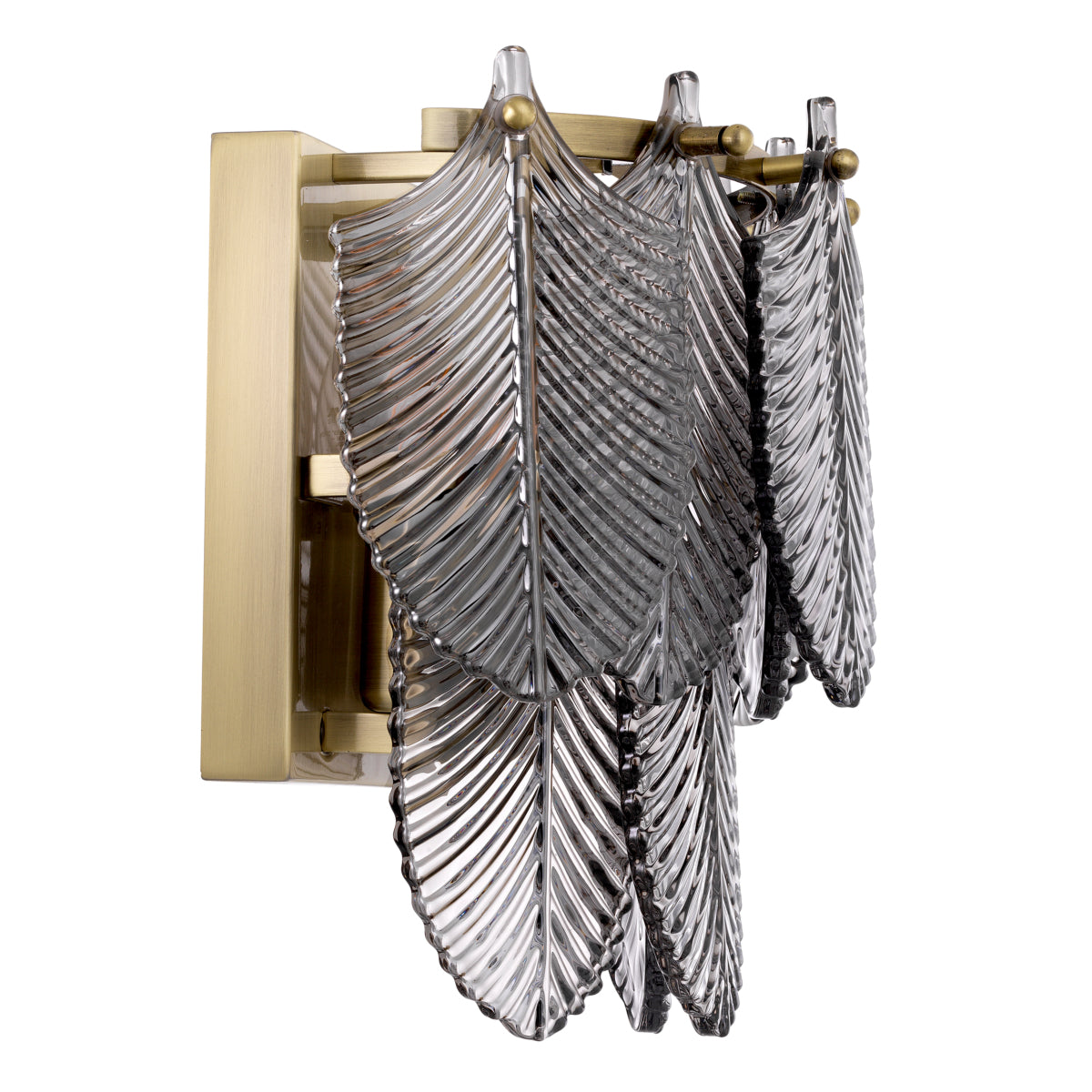 Glass Brass Wall Lamp Verbier