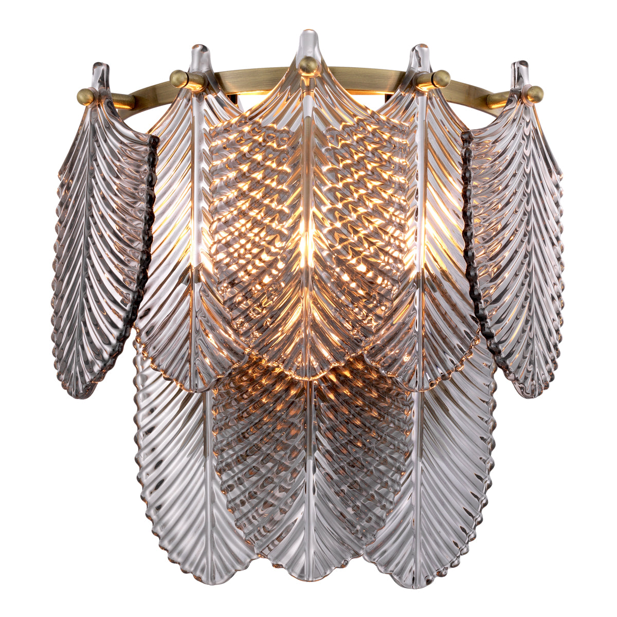 Glass Brass Wall Lamp Verbier