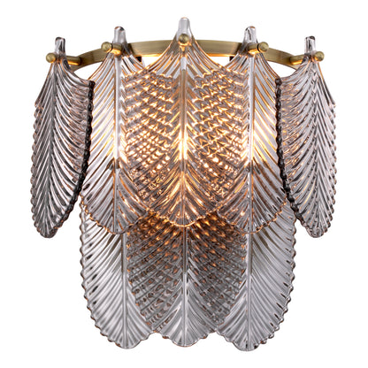 Glass Brass Wall Lamp Verbier