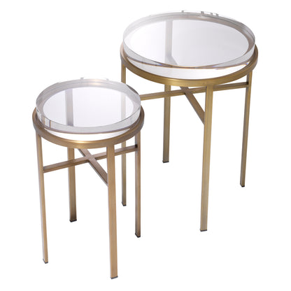 Round Side Tables (2) Hoxton | Cabothousefurniture.com