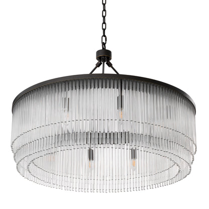 Glass Layered Chandelier L Hector
