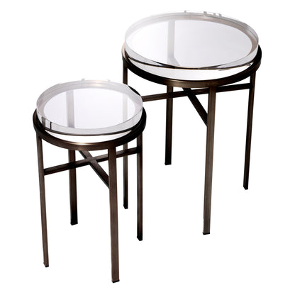Round Side Tables (2) Hoxton | Cabothousefurniture.com
