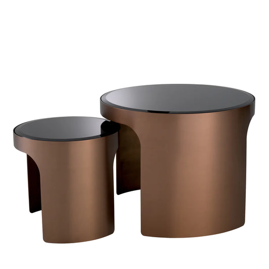 Glass Side Tables (2) Piemonte | Cabothousefurniture.com